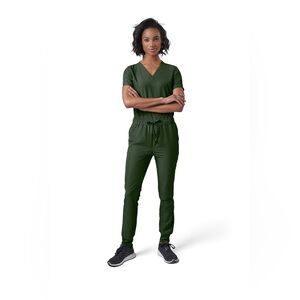 MedTailor Women's Scrub Pants with Premium Soft‎ & Stretchy green Medium New